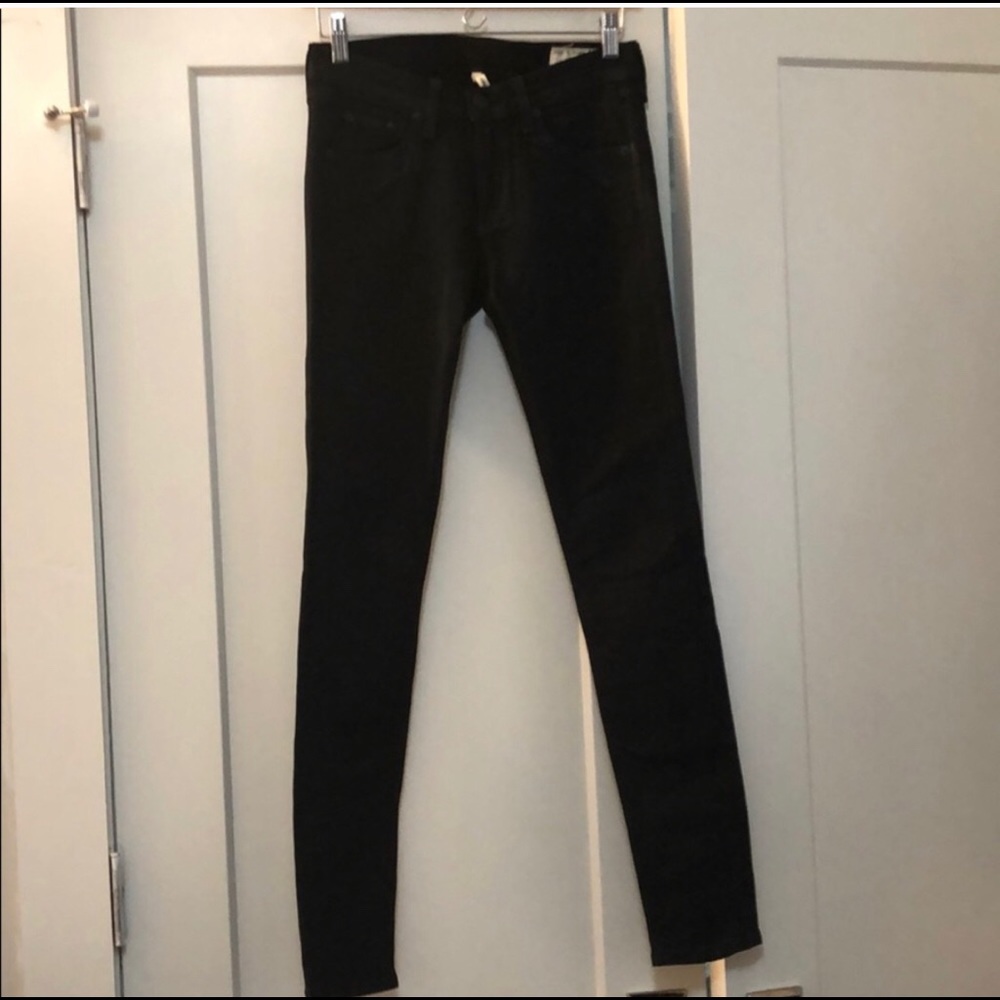Black rag and bone skinny jeans